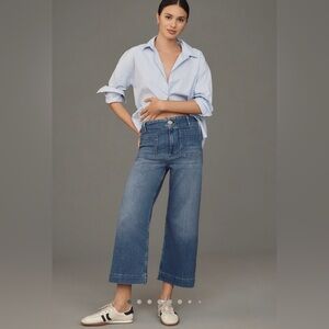 Maeve Colette Crop Wide Leg Jeans